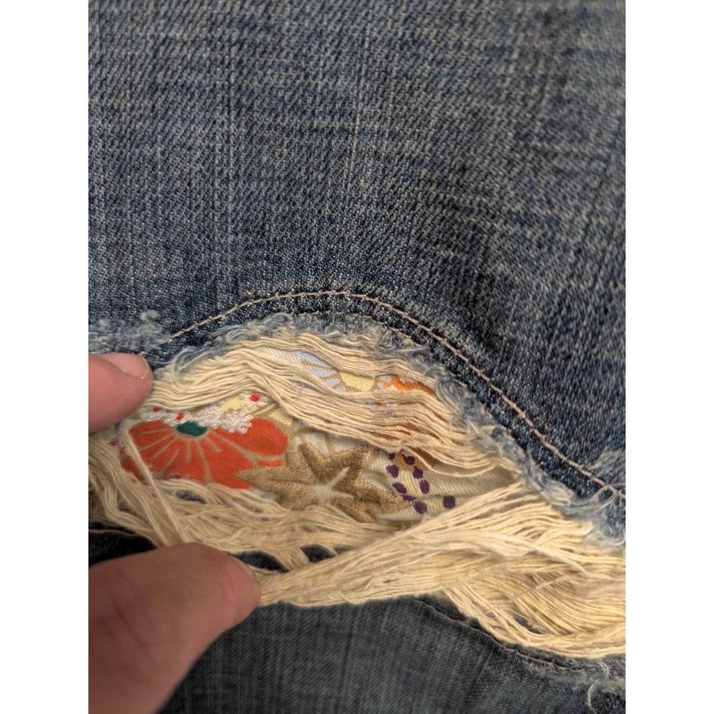 Joes Jeans Vintage Series 1971 Flare Floral Embroidered Low Rise Boot 30x32 Y2K - Picture 2 of 13